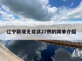 辽宁新增无症状27例的简单介绍